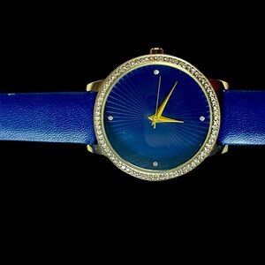 Navy Blue Vintage Wrist Watch - EOY Sale Item